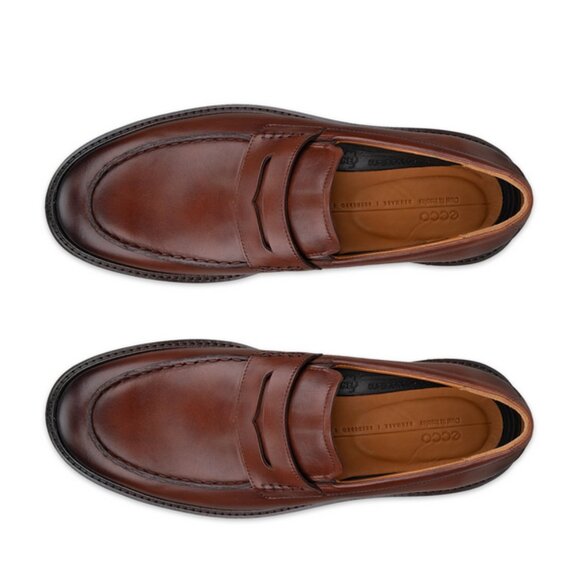 ECCO Metropole London Men's Leather Penny Loafer - Picture 4 of 5